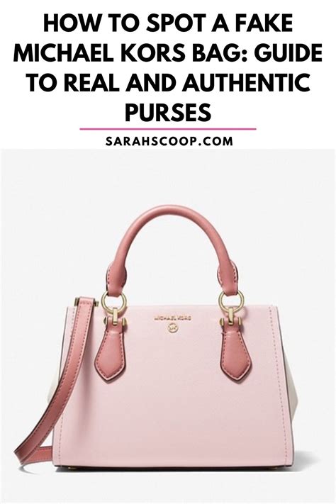 spot a fake michael kors tote bag|authenticate michael kors bag.